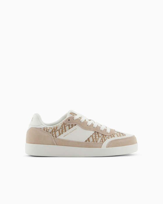ARMANI EXCHANGE sneaker crudo y camel con logo - 5