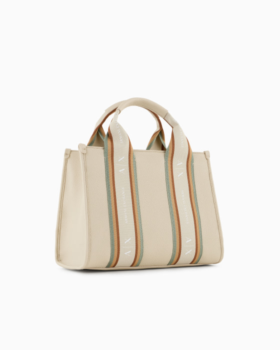 ARMANI EXCHANGE bolso crudo con franjas y logo - 1