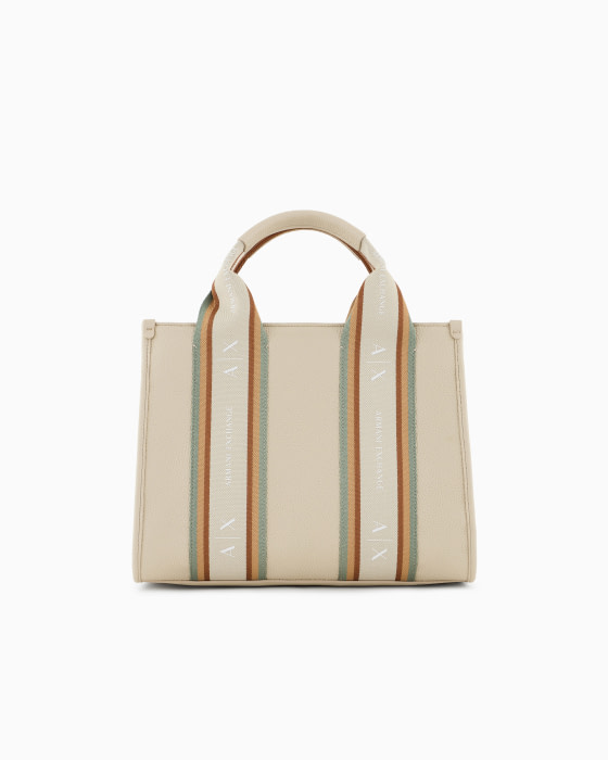ARMANI EXCHANGE bolso crudo con franjas y logo - 5