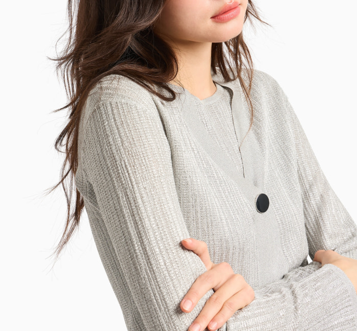 ARMANI EXCHANGE chaqueta color plata