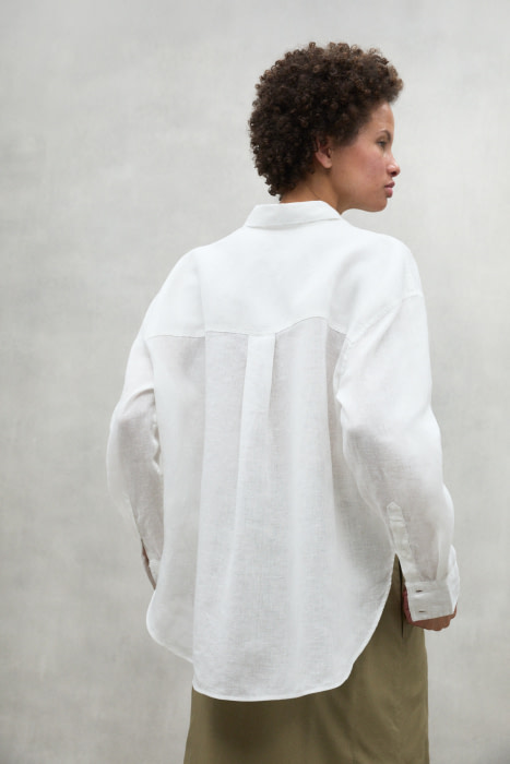 ECOALF camisa color blanco en lino - 3