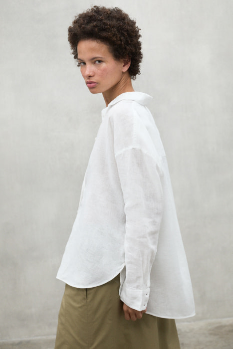 ECOALF camisa color blanco en lino - 4