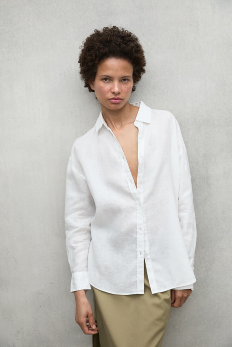 ECOALF camisa color blanco en lino - 5