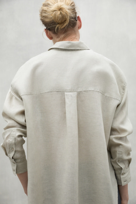 ECOALF camisa color camel en lino - 4