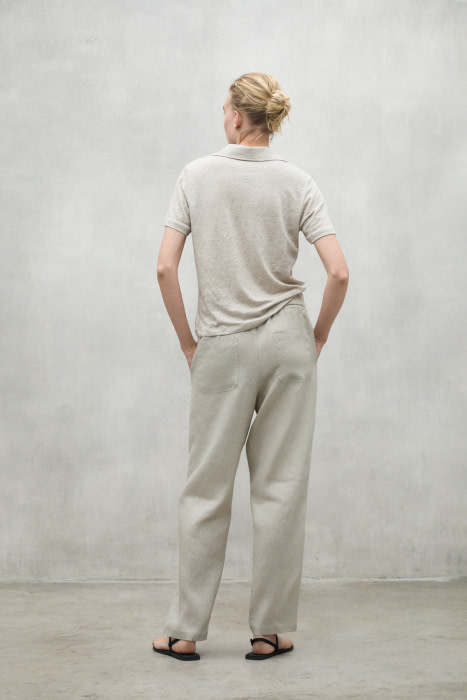 ECOALF pantalón en lino camel - 3