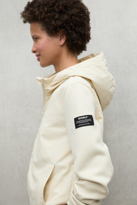 ECOALF chaqueta técnico/nylon color crema - 4