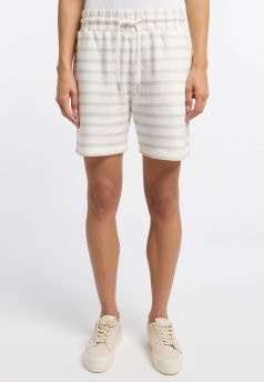 FRIEDA&FREDDIES short en rayas camel y blanco - 1