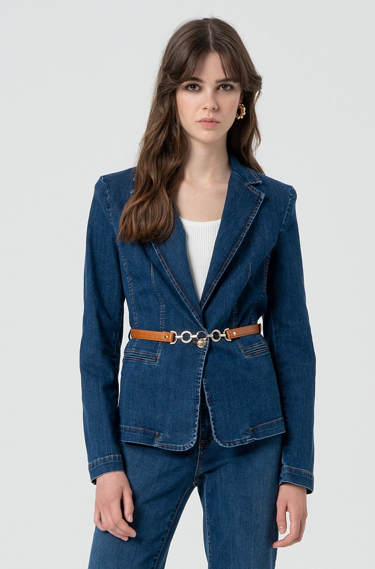 FRACOMINA blazer en denim stretch