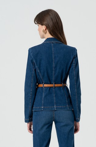 FRACOMINA blazer en denim stretch - 4
