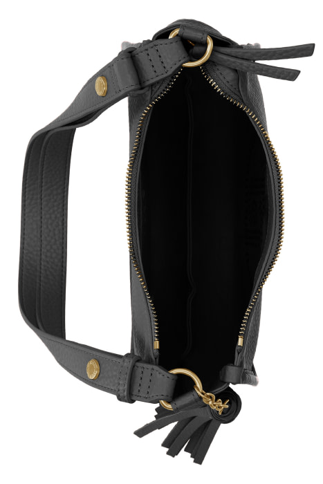 LIU·JO bandolera ecopiel negro con logo troquelado - 4