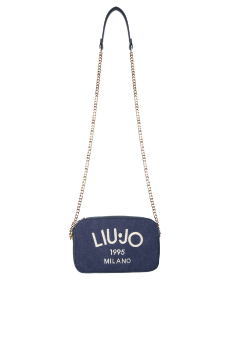 LIU·JO bandolera en canvas azul con logo - 2