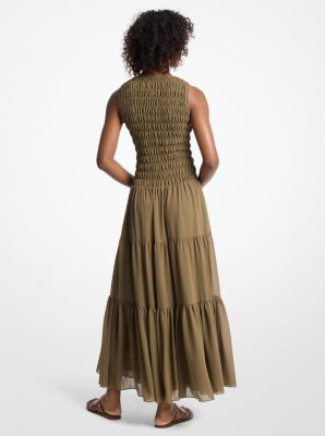 MICHAEL KORS vestido largo sin mangas color verde - 2