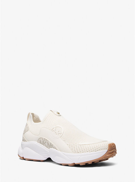 MICHAEL KOR sneaker calcetín color crudo con logo - 1