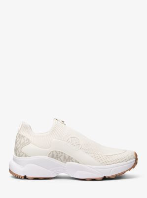 MICHAEL KOR sneaker calcetín color crudo con logo - 2