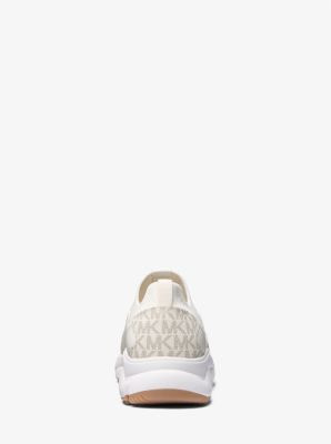 MICHAEL KOR sneaker calcetín color crudo con logo - 4
