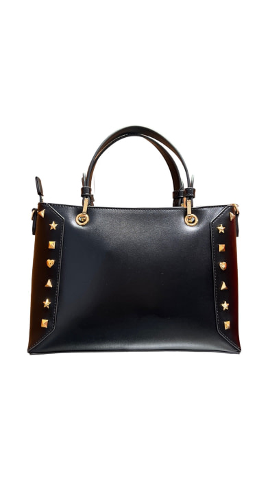 LOVE MOSCHINO bolso negro en ecopiel con tachas - 3