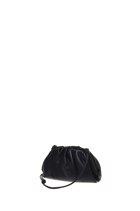 LOVE MOSCHINO bolso frunzido en ecopiel color  negro con logo - 2