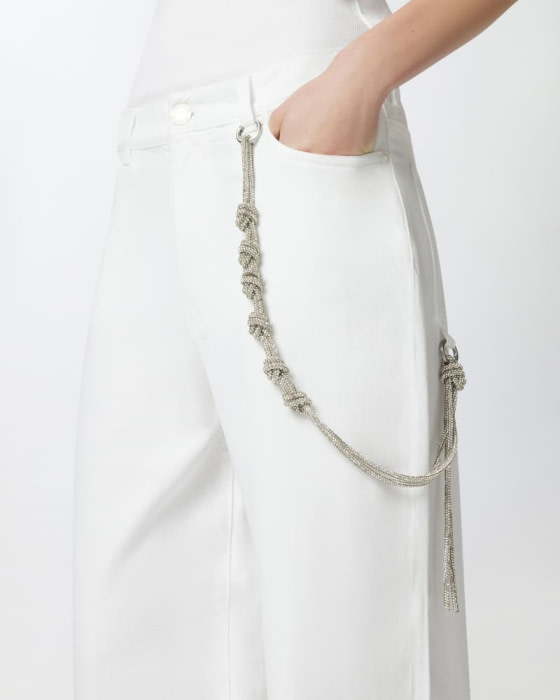 PINKO pantalón recto color  blanco - 2