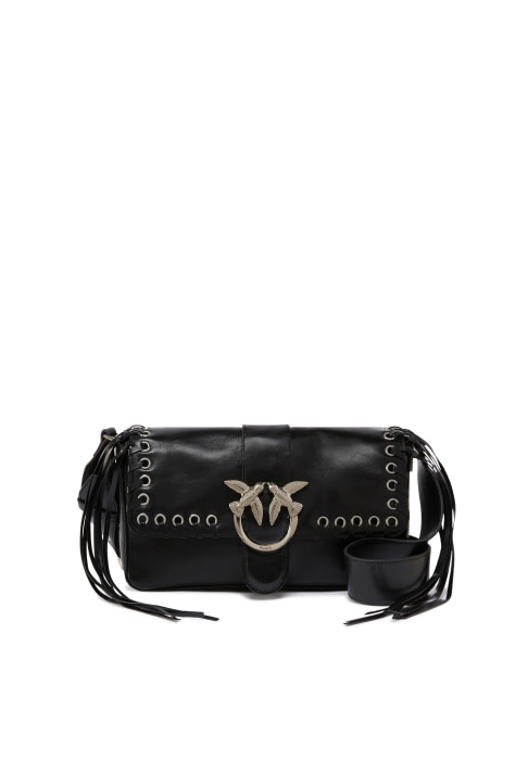 PINKO bolso flecos color negro - 1
