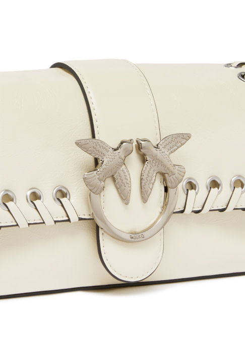 PINKO bolso pequeño con flecos color blanco - 3