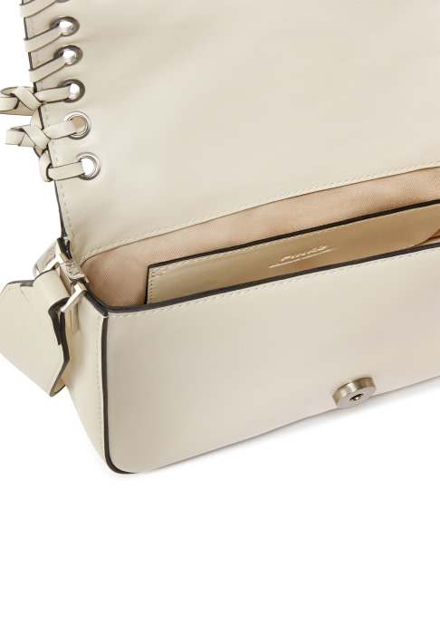 PINKO bolso pequeño con flecos color blanco - 4