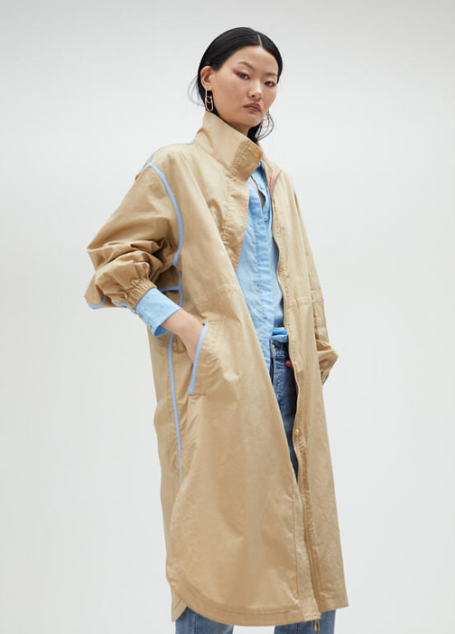 LOLA CASADEMUNT by Maite trench color camel - 1