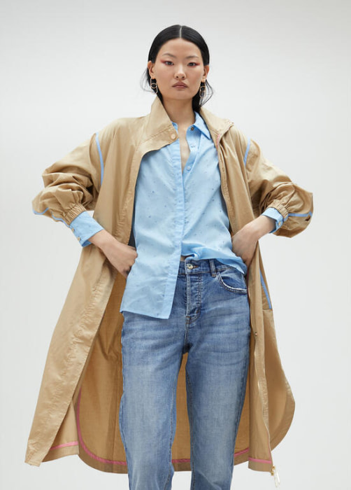LOLA CASADEMUNT by Maite trench color camel - 2