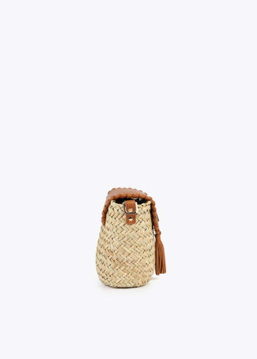 LOLA CASADEMUNT by Maite capazo rafia y ecopiel  natural-camel - 3
