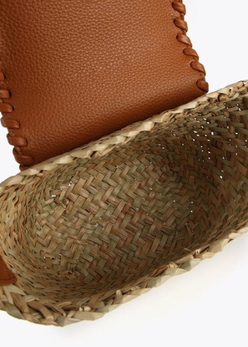 LOLA CASADEMUNT by Maite capazo rafia y ecopiel  natural-camel - 5