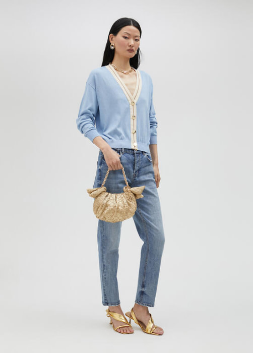 LOLA CASADEMUNT by Maite chaqueta  punto azul con vivo - 6