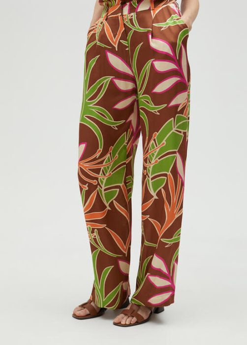 LOLA CASADEMUNT by Maite pantalón con  estampado floral
