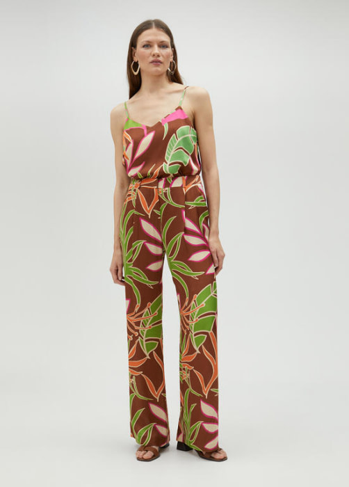 LOLA CASADEMUNT by Maite pantalón con  estampado floral - 2