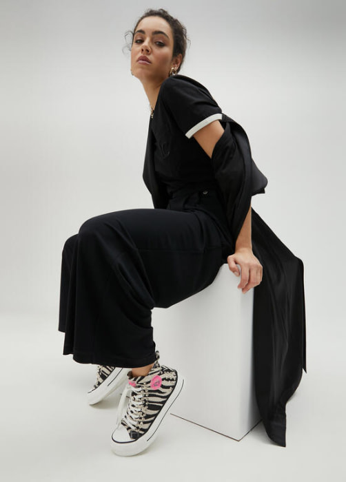 LOLA CASADEMUNTsneaker de bota en print de cebra - 9