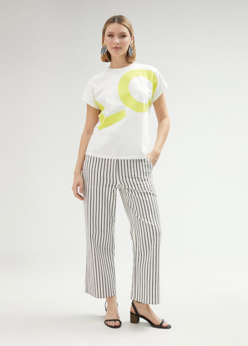 LOLA CASADEMUNT camiseta m/c blanca y amarillo  "LOVE" - 4