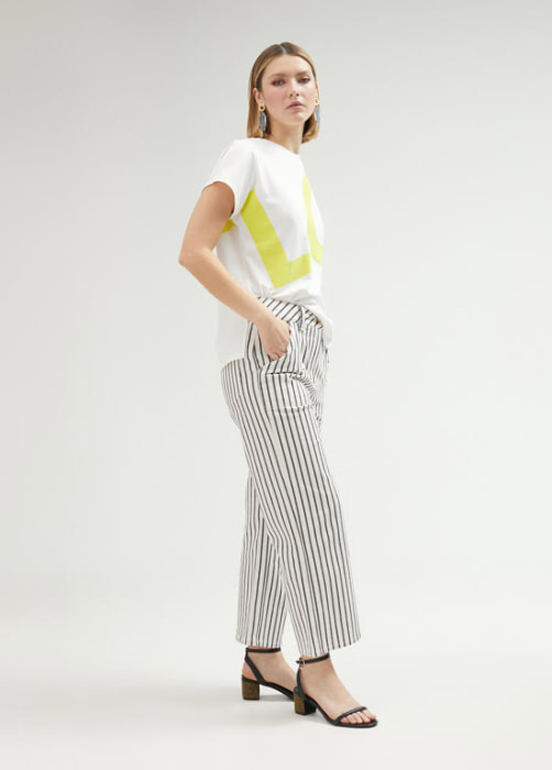 LOLA CASADEMUNT camiseta m/c blanca y amarillo  "LOVE" - 6