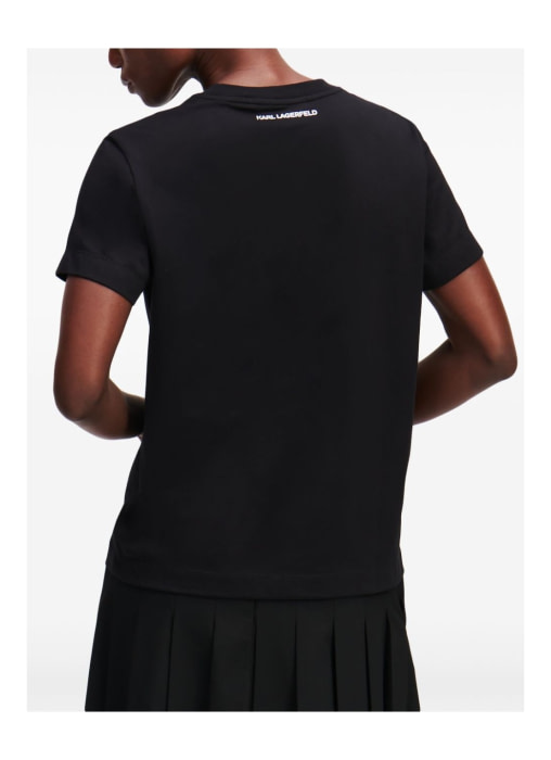KARL LAGERFELD camiseta manga corta negra  Kark&Choupette - 2