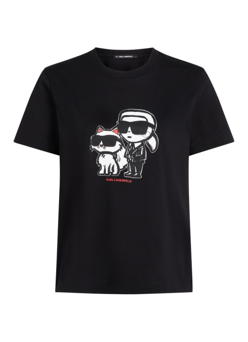 KARL LAGERFELD camiseta manga corta negra  Kark&Choupette - 3