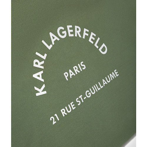 KARL LAGERFELD shopping con logo color verde - 2
