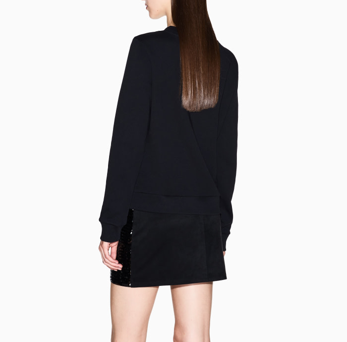 ARMANI EXCHANGE sudadera negra con logo en  swarovski - 4