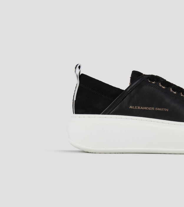 ALEXANDER SMITH sneaker negra con cordón en ante - 6