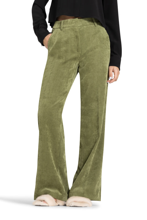 CAMBIO pantalón pana ancho verde - 1