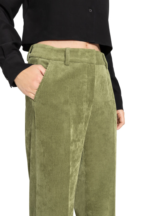 CAMBIO pantalón pana ancho verde - 3