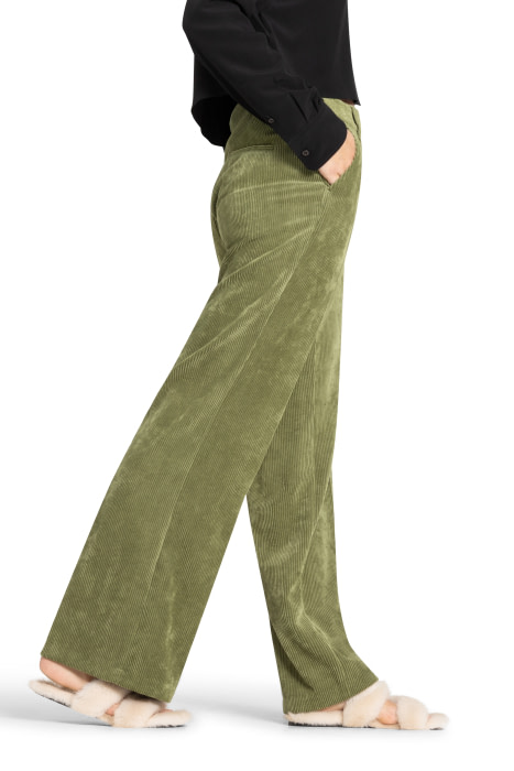 CAMBIO pantalón pana ancho verde - 4