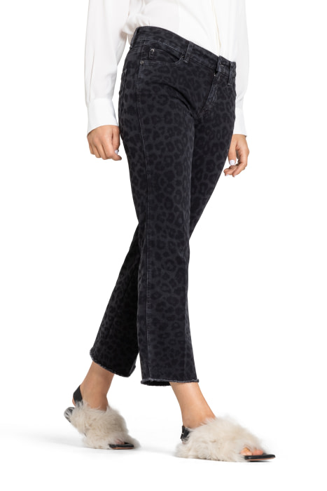 CAMBIO pantalón vaquero animal print color gris - 4
