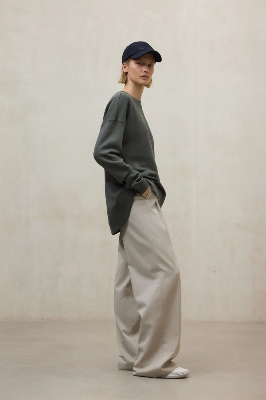 ECOALF sudadera color verde musgo