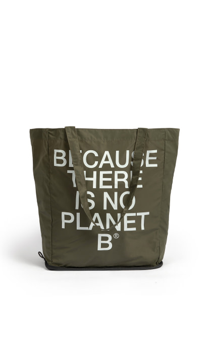 ECOALF shopping técnico plegable color caqui - 2