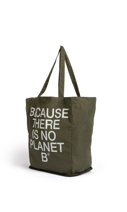 ECOALF shopping técnico plegable color caqui - 6