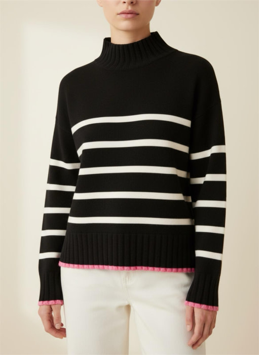 FRIEDA&FREDDIES jersey rayas negro y blanco - 1