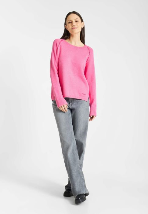 FRIEDA&FREDDIES jersey con vivos en las sisas color fresa - 3