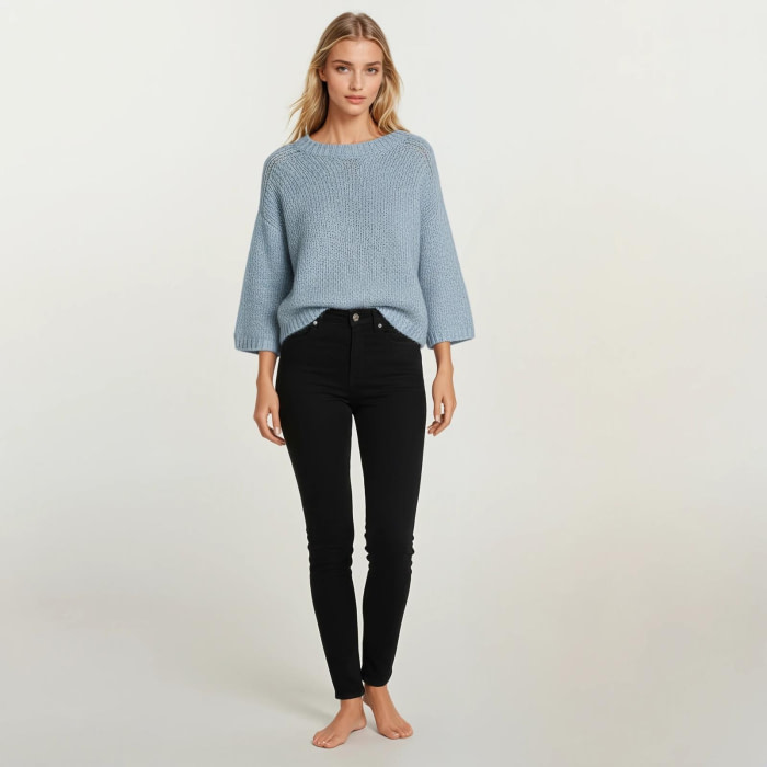 KOCCA jersey en mohair azul cielo - 2